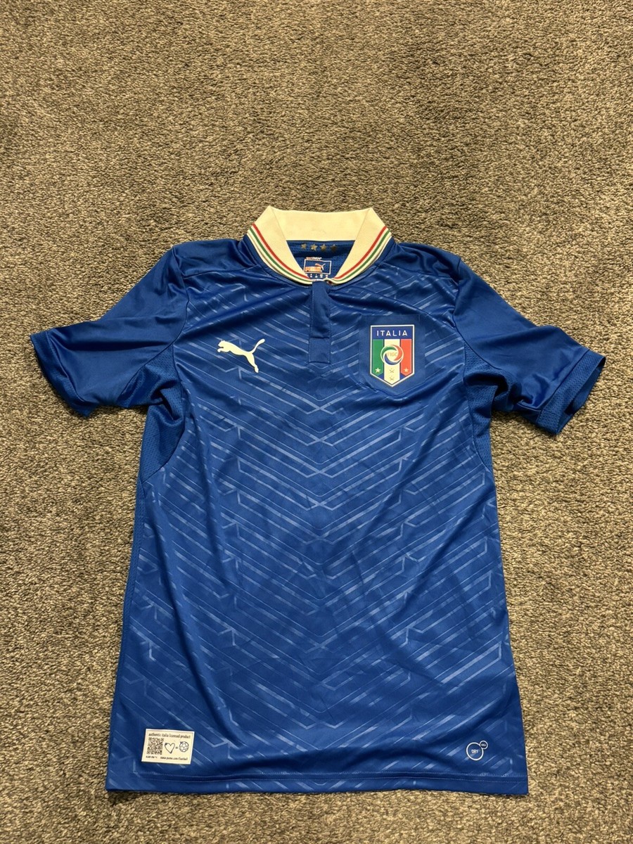 Italy 2011 2012 2013 Home Football Shirt Soccer Jersey Puma Button
