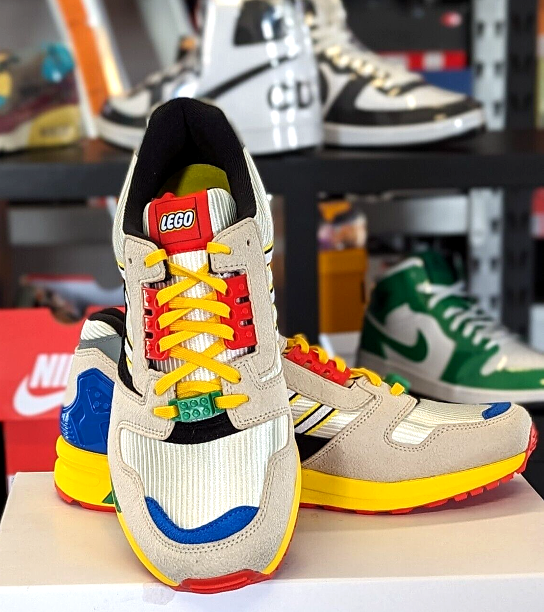 Size 13.5 - LEGO x adidas ZX 8000 A-ZX Series - Mixed Blocks for