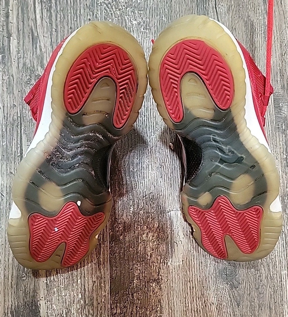 Size 7Y - Air Jordan 11 Retro High Win Like '96 Sneaker Patent Red