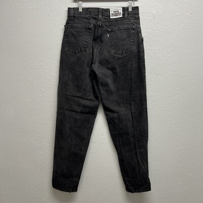 Vintage 90s Levi's Silvertab 560 Charcoal Black Denim Jeans 31x32