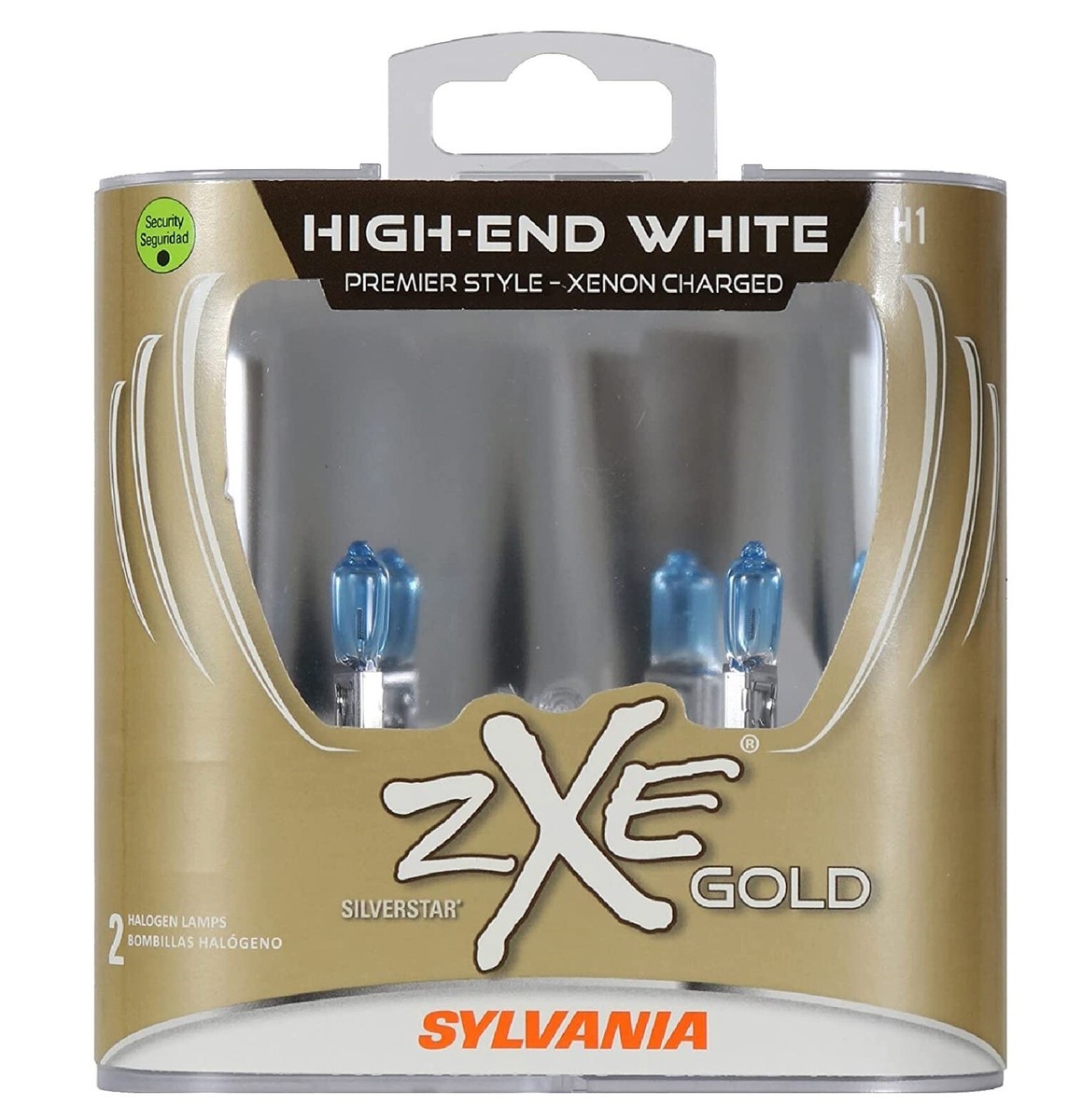 Sylvania Silverstar ZXE Gold H1 55W Two Bulb Headlight DRL Daytime