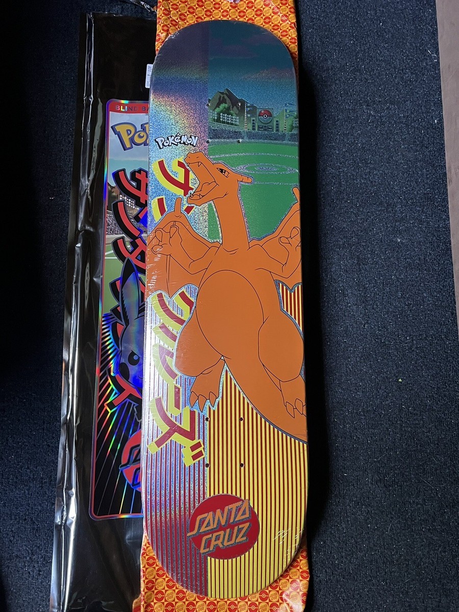 New Santa Cruz Skateboard X POKEMON Charizard Deck Limited Edition