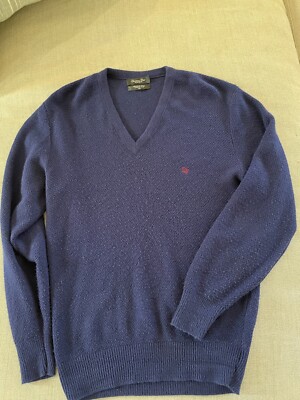 Christian Dior MONSIEUR Made In USA Vintage V-Neck Logo Sweater in