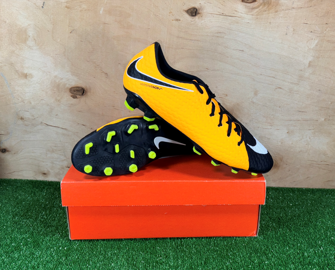 Nike Hypervenom Phelon III FG 852556-801 Yellow boots Cleats mens