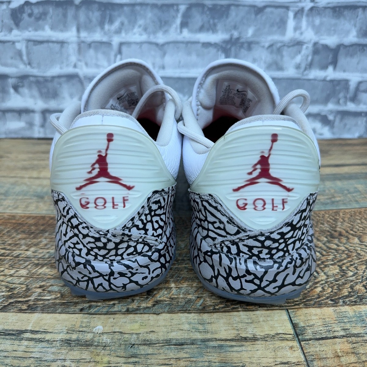 Nike Air Jordan ADG Spikeless White Cement AR7995-100 Golf Shoes