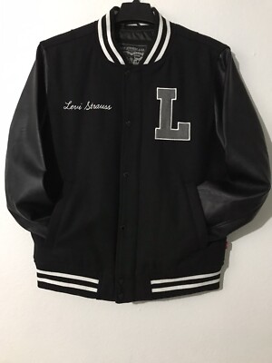 LEVI'S 73 MIXED MEDIA Letterman Varsity Bomber Wool Jacket
