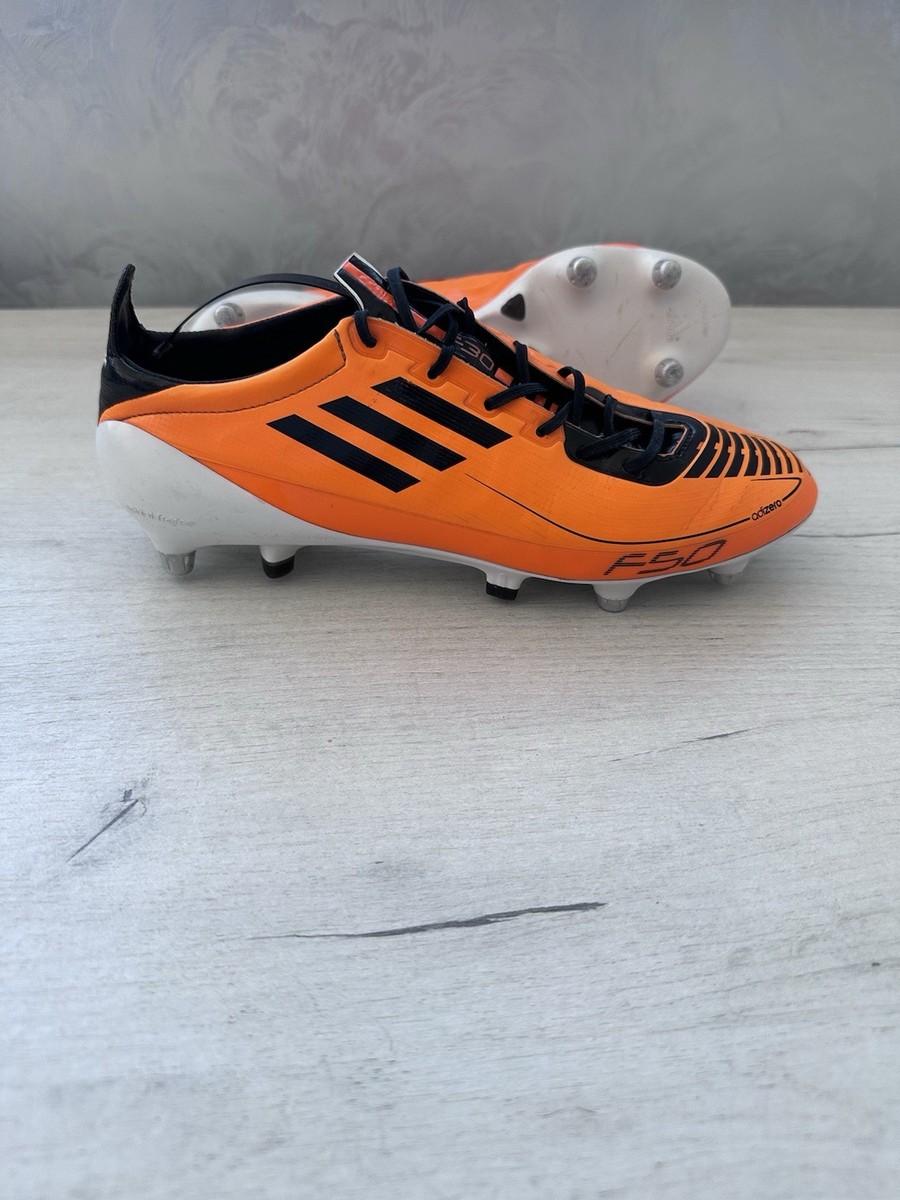 Adidas F50 Adizero SG Orange Football Soccer Cleats Boots US8 UK7