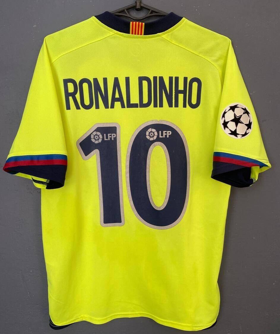 NIKE RONALDINHO #10 FC BARCELONA 2005/2006 SOCCER FOOTBALL SHIRT