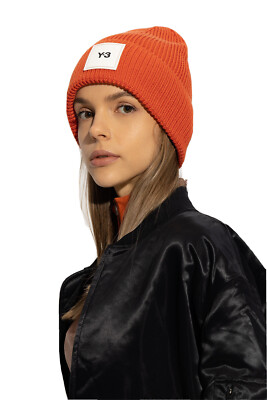 Y-3 YOHJI YAMAMOTO Adidas CL Square Logo Wool BEANIE Hat Cap