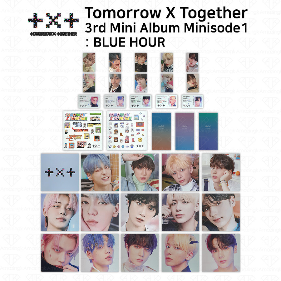 TXT 3rd Mini Album Minisode1 Blue Hour Photocard Postcard Sticker