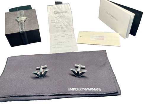 GIORGIO ARMANI 925 Sterling Silver Cufflinks | eBay