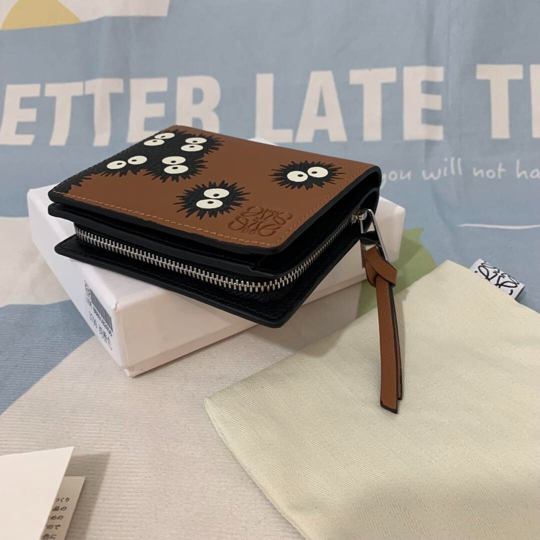 USED] Loewe x Studio Ghibli Spirited Away Susuwatari Folded Wallet