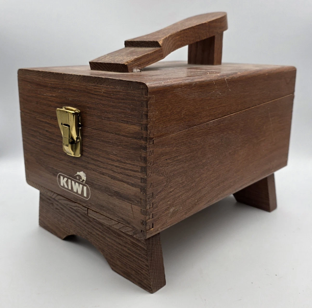 Kiwi Wooden Vintage Shoe Shoe Shine Boxes for sale | eBay