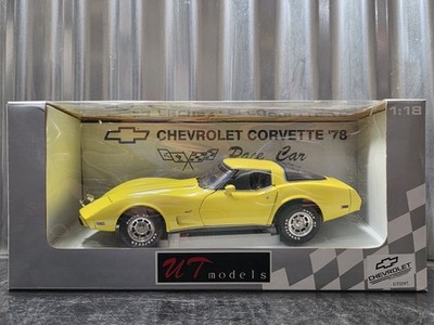 UT 1978 Chevy Corvette L82 Yellow Coupe C3 1:18 Scale Diecast Car