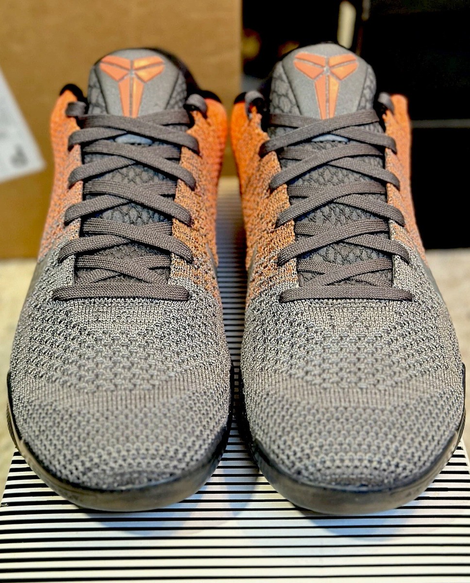 Size 9 - Nike Kobe 11 XI Easter Low Top 2016 Grey Orange 822675