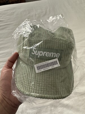 NEW Supreme 2-Tone Cordura Camp Cap Green / Pink Box Logo | eBay