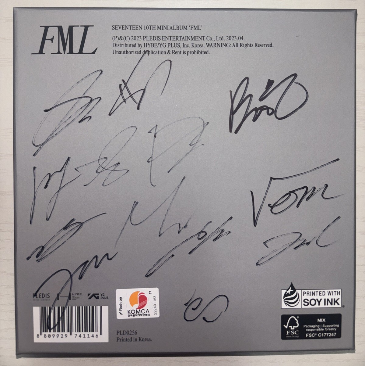 SEVENTEEN [FML] All Member Autographed Signed Album. | eBay