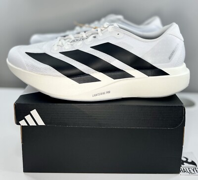 NEW adidas Adizero Evo SL White Black | Men Sizes 8 - 14 | JH6206