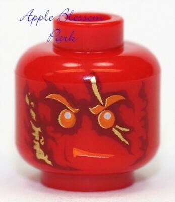 LEGO Ninjago Ninja Red NRG KAI MINIFIG HEAD - Halloween Monster