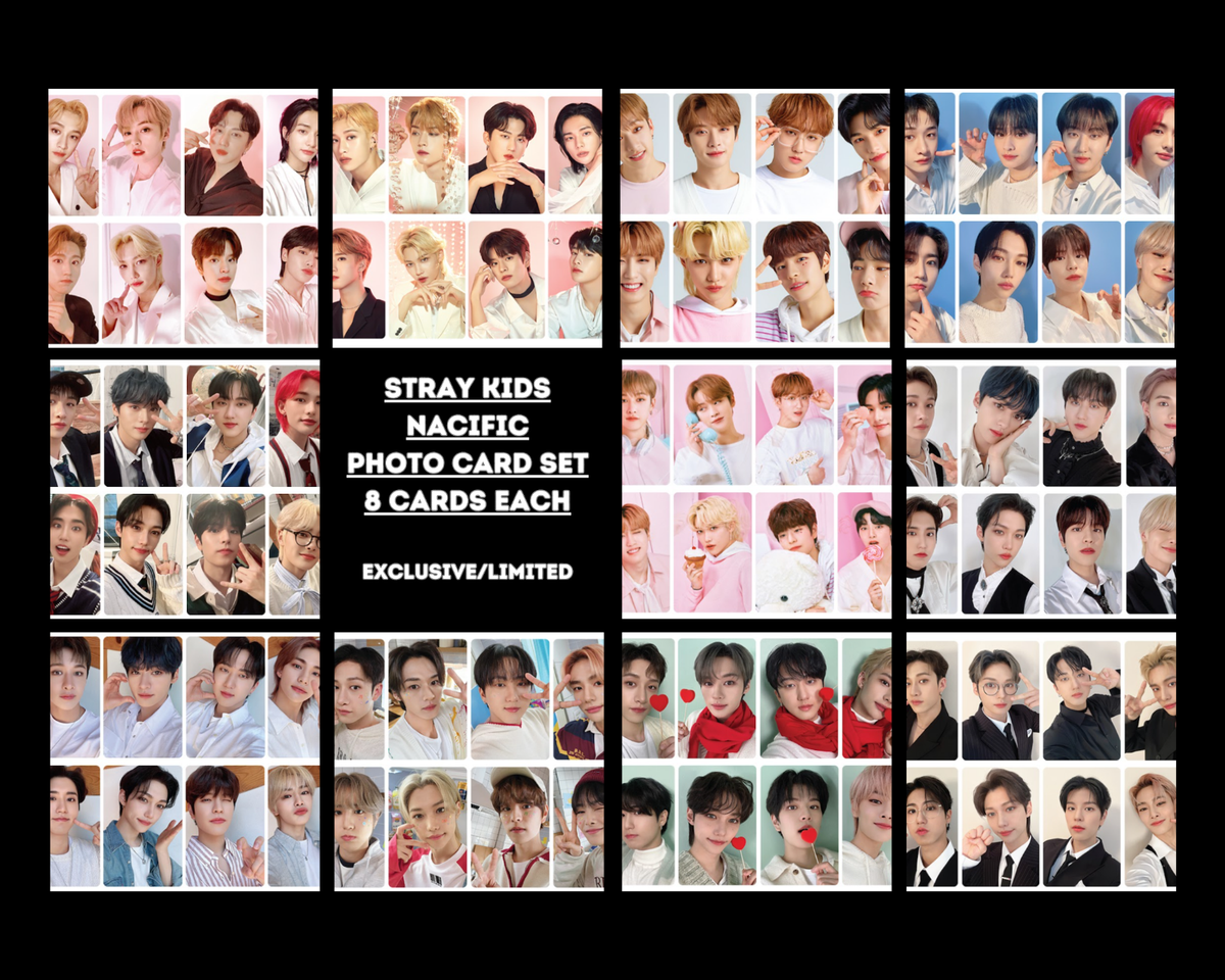 Sealed STRAY KIDS NACIFIC Exclusive Official Photocards | 8 Card