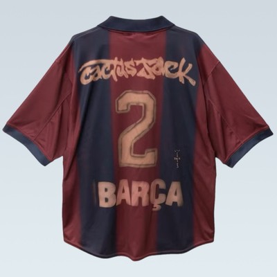 Travis Scott x Nike x FC Barcelona Retro Home Skeleton Jersey Size
