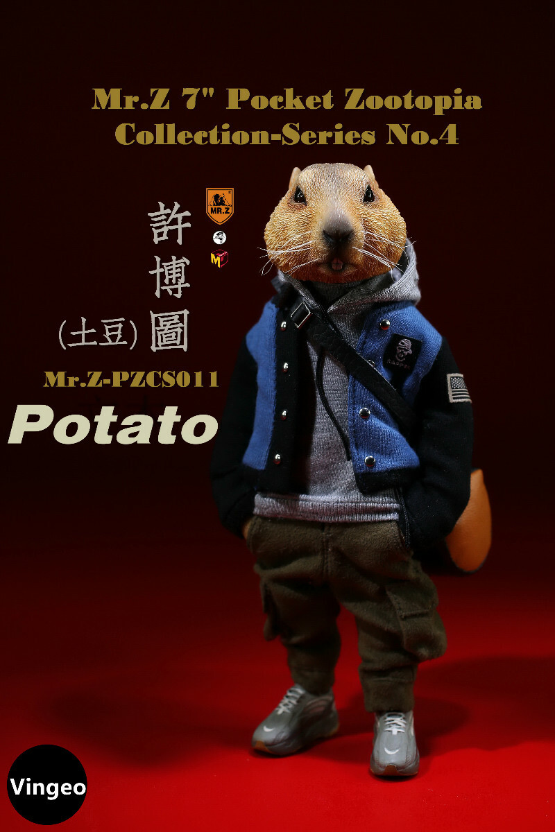 Mr.Z Pocket Zootopia Marmot Potato King Limited Collectible Figure