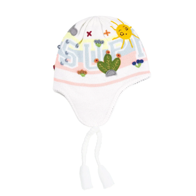 SUPREME FW25 FELT APPLIQUE EARFLAP BEANIE BLACK BROWN WHITE | eBay