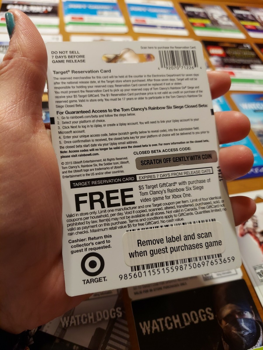 Xbox One Rainbow Six Siege Pre Order Target Collectible