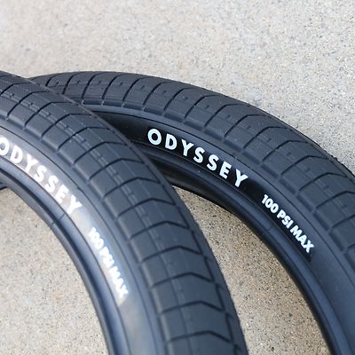 PAIR OF ODYSSEY BMX BIKE PATH PRO BLACK 20 x 2.25