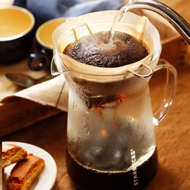 New in box Starbucks Glass Drip Coffee Maker Pitcher with Handles