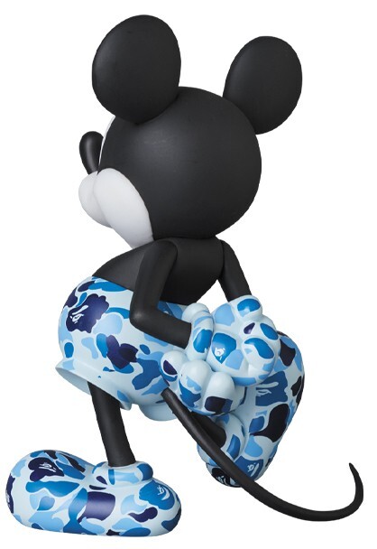 A BATHING APE Disney MICKEY 90th x BAPE VCD Figure Blue CAMO