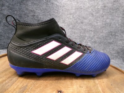 Adidas Men's Ace 17.3 Black/Blue Prime Mesh FG Soccer Cleats Boot