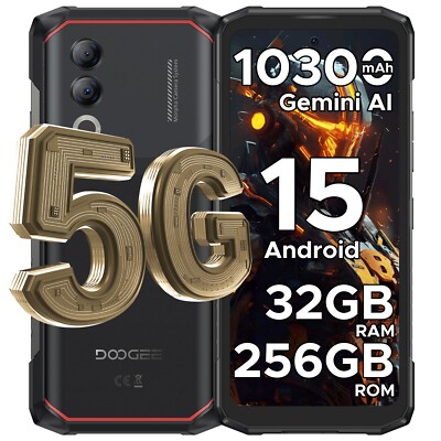 DOOGEE Blade 20 Turbo 5G Rugged Phone Unlocked, 32GB+256GB
