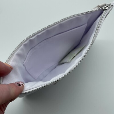 Replica Maison Margiela White Makeup Bag/Pouch L 8 1/2in H 6in New