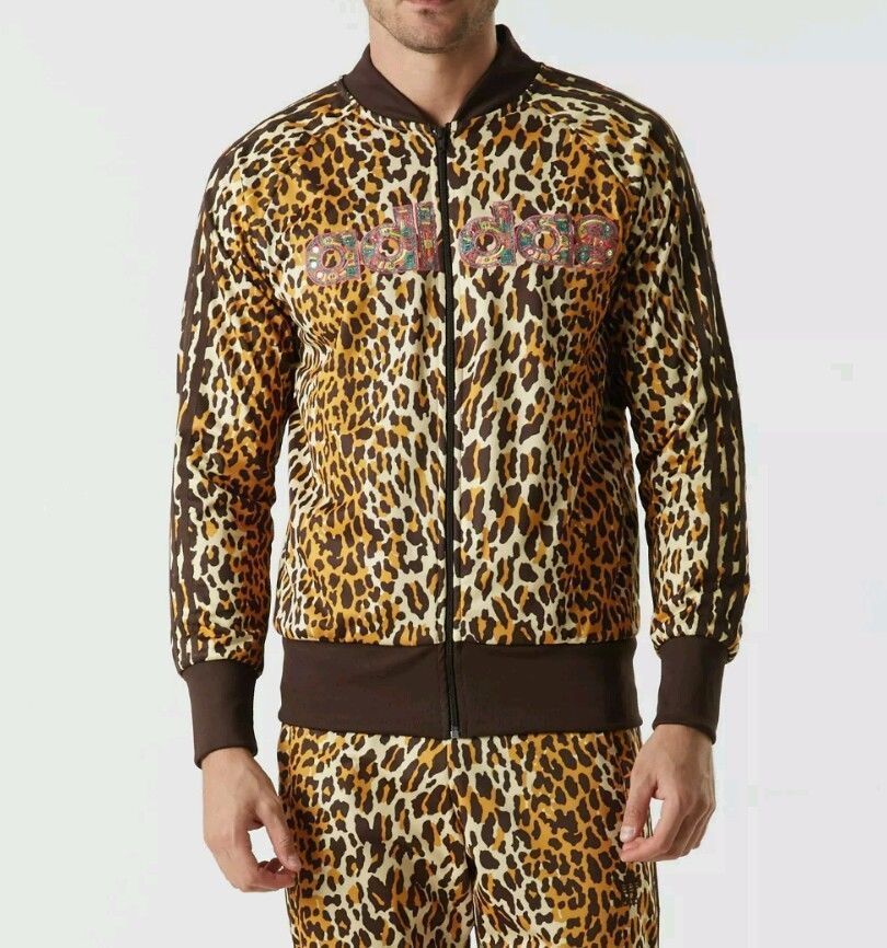 $330 Adidas Originals ObyO Jeremy Scott LEOPARD SHISHA TRACK