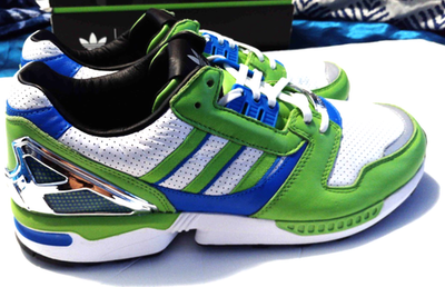 Size 13 - Kawasaki Ninja x adidas ZX 8000 White Green for sale