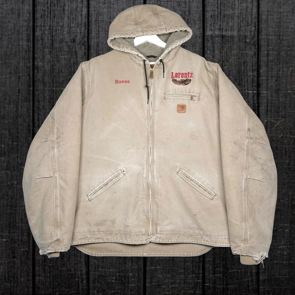 Carhartt J141-266 Sherpa Lined Hooded Detroit Jacket - Tan XL Tall