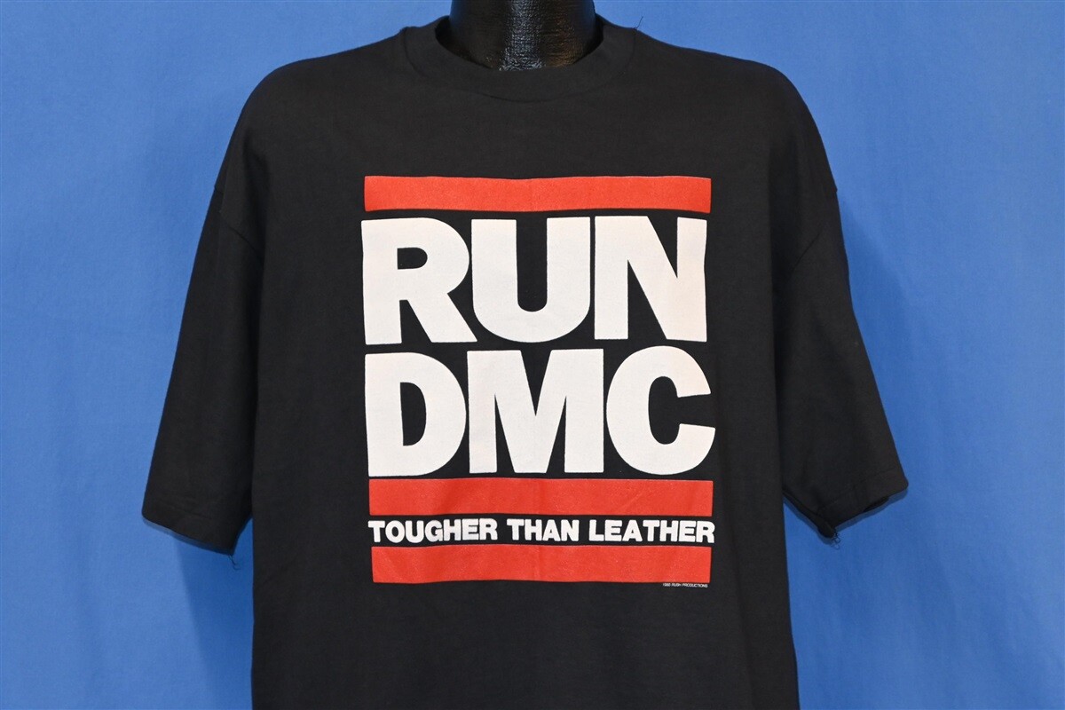 vintage 80s RUN DMC TOUGHER THAN LEATHER DEADSTOCK HIP HOP TOUR