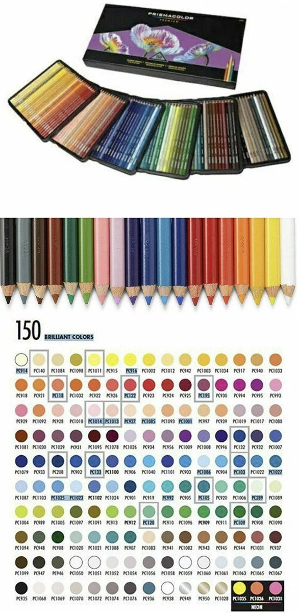 Prismacolor Premier Colored Pencils Soft Core 150 Count Worldwide
