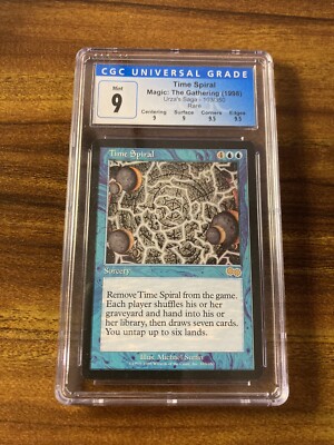 MTG✨TIME SPIRAL✨Urza's Saga CGC QUAD 9's++ MINT RARE Sorcery