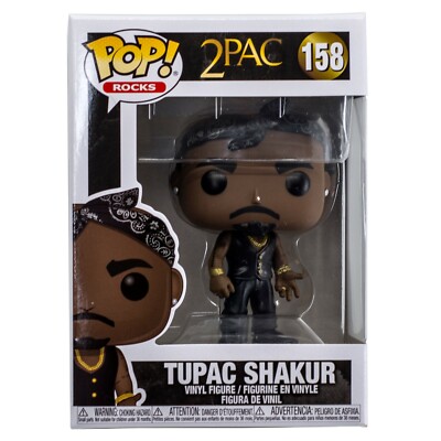 2Pac Tupac Shakur With Vest/Bandana Funko Pop #158 Rocks Vinyl