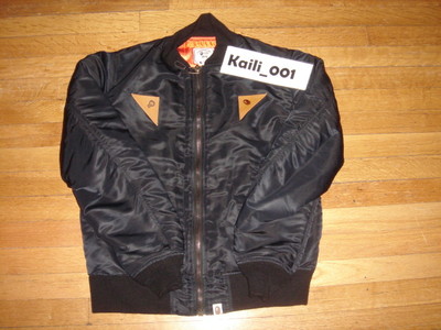 Bape Stussy Bomber Jacket Size Medium Black Shark Hoody Camo B | eBay