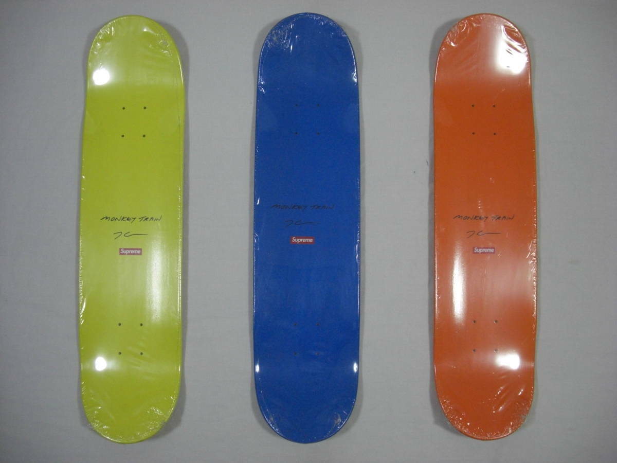 DS 2006 SUPREME JEFF KOONS MONKEY TRAIN SKATEBOARD DECK 3 sets