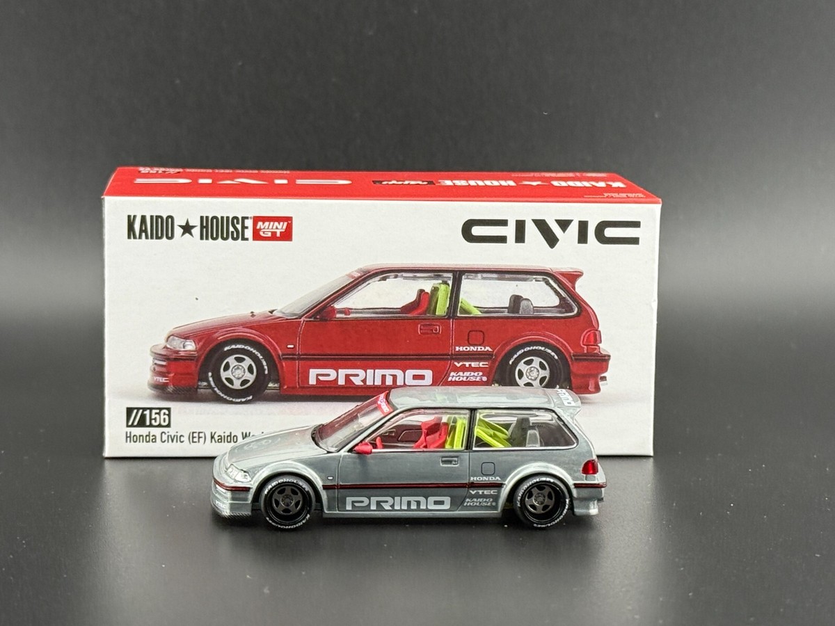 Kaido House x Mini GT Honda Civic (EF) Kaido Works V2- M Red #156