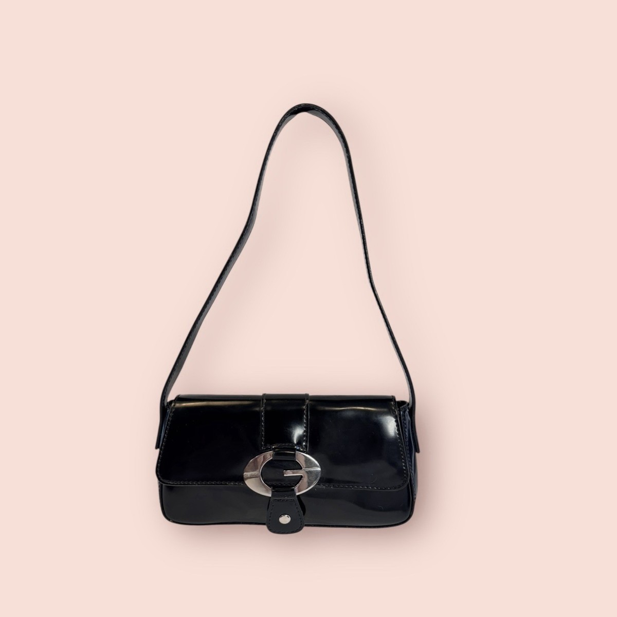 GUESS Y2K Vintage Mini Black Satchel Shoulder Bag Purse | eBay