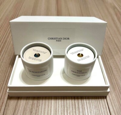 Christian Dior Mini Candle Set 30 Montaigne & The Osmanthus With