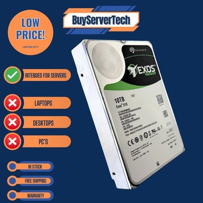 RECERT Seagate Exos ST10000NM0096 10TB 7200RPM 12Gb/s 256MB 3.5