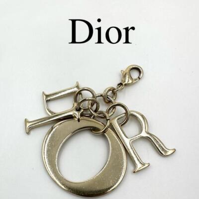 Christian Dior Charm Logo Charm Gold bag charm keyring
