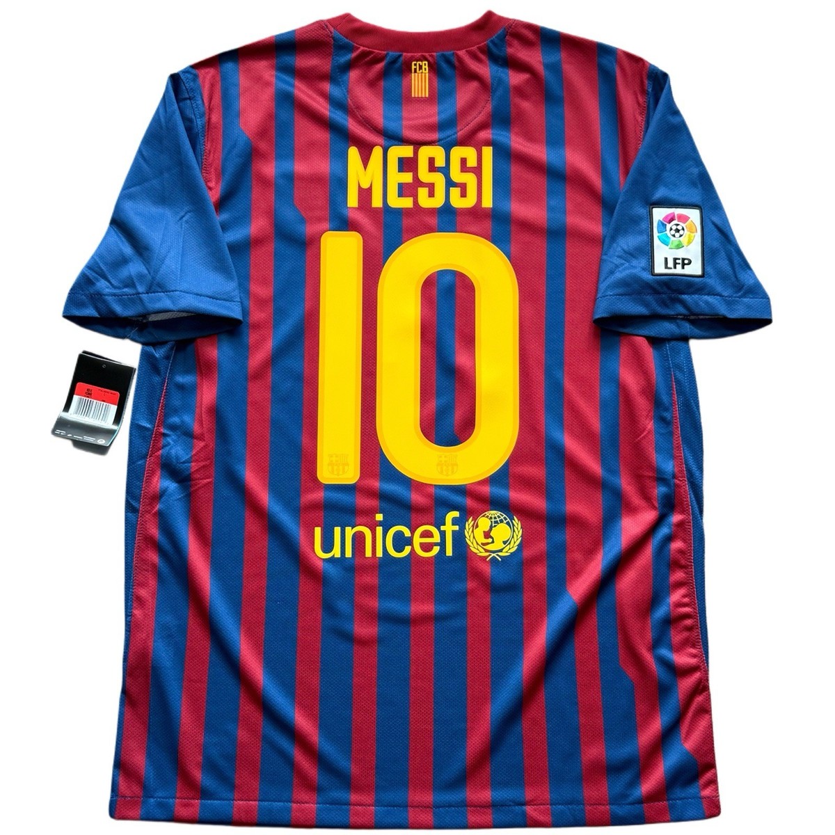 2011/12 Barcelona Home Jersey #10 Messi Large Nike Short Sleeve