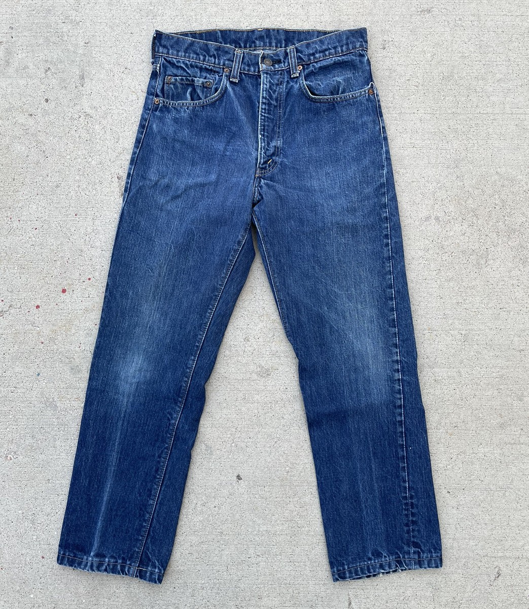 Vtg Levis 505 0217 Single 66 Denim Jeans 1976 Original Men's Size